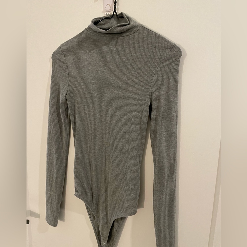 Topshop Ribbed Turtleneck Leotard